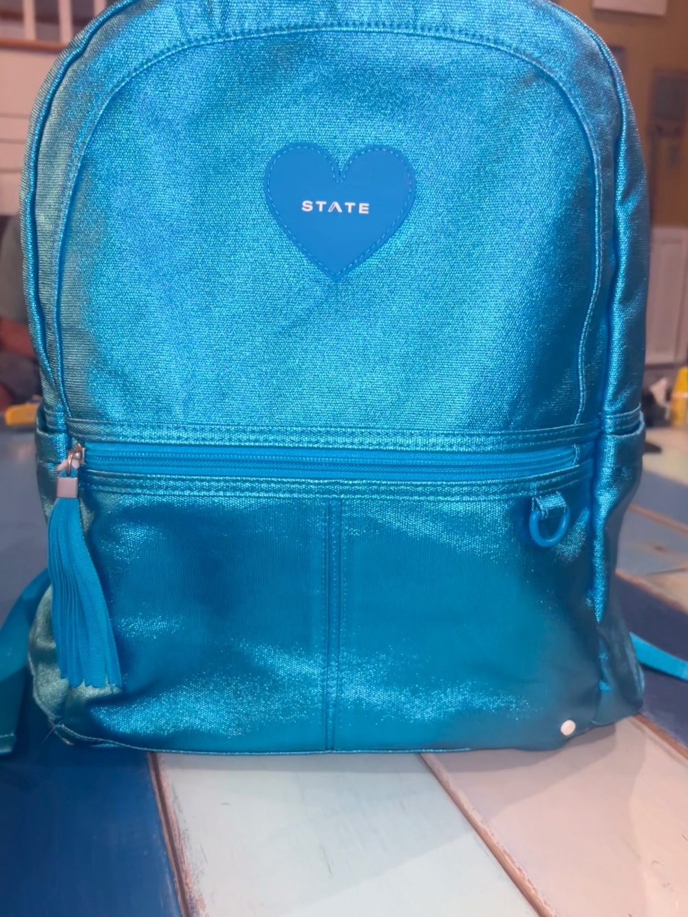 STATE Kane Double Pocket Metallic Discoball Backpack